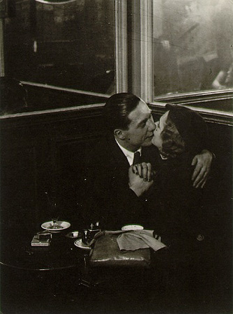 Lovers in Bistro Brassaï (pseudonym of Gyula Halász) (9 September 1899–8 July 1984)